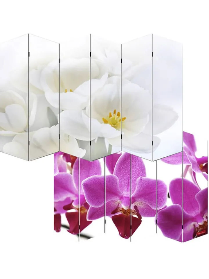 MCW Paravents<Foto-Paravent Bagheria, 180x240cm, Orchidee