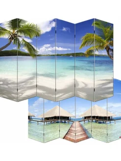 MCW Paravents<Foto-Paravent Bagheria, 180x240cm, Strand