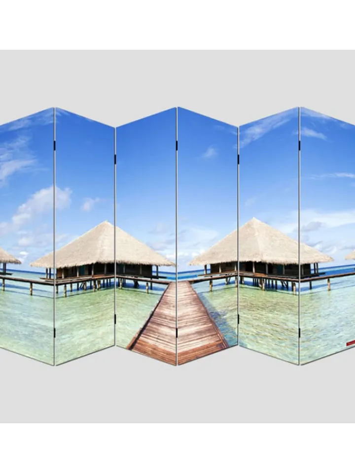 MCW Paravents<Foto-Paravent Bagheria, 180x240cm, Strand