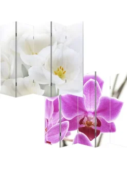 MCW Paravents<Foto-Paravent Bagheria, 180x200cm, Orchidee
