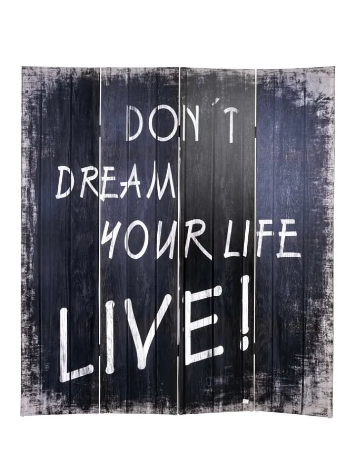 MCW Paravents<Foto-Paravent im Shabby-Look, 180x160cm, Spruch