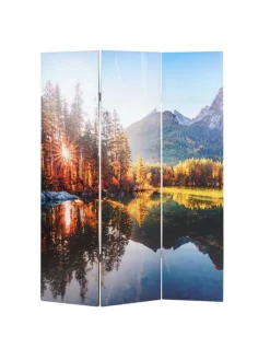 MCW Paravents<Foto-Paravent mit Schallschutz L55, 180x122cm Waldsee