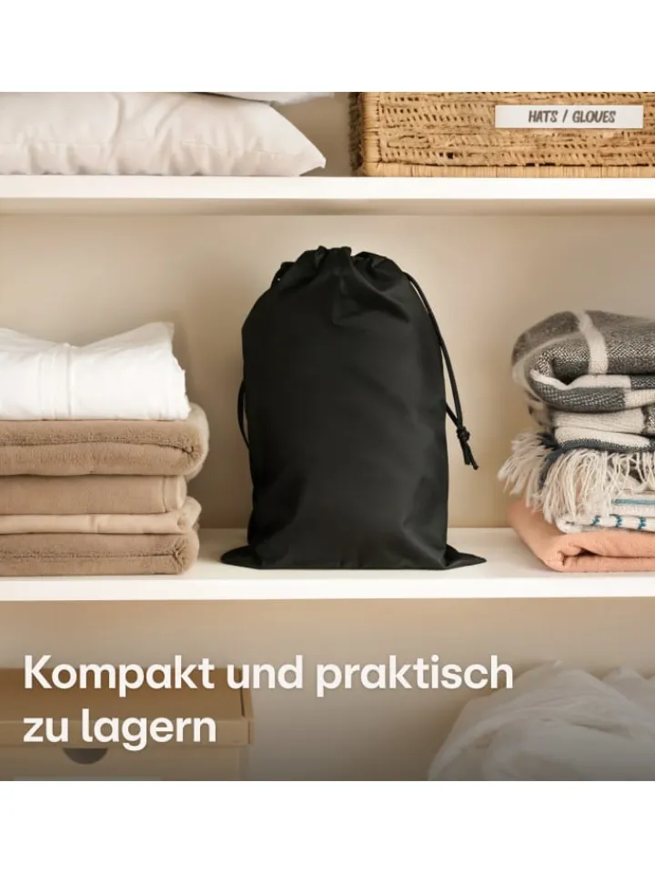 Praknu Tür- & Zugluftstopper<für Türen 70-100cm Waschbarer Stoff - Energiesparend - Stoff - Beige