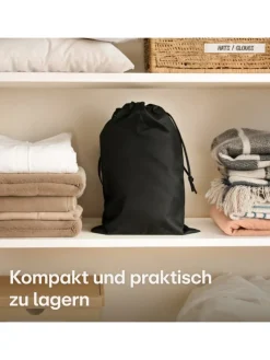 Praknu Tür- & Zugluftstopper<für Türen 70-100cm Waschbarer Stoff - Energiesparend - Stoff - Grau