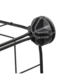 relaxdays Kleintiere<Freilaufgehege in Schwarz - (B)100 x (H)72 x (T)110 cm