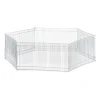 relaxdays Kleintiere<Freilaufgehege Kleintiere in Silber - (H) 27 cm