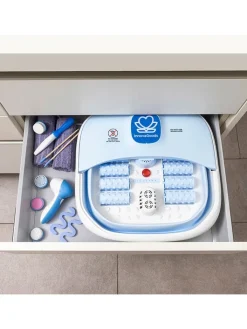 InnovaGoods Technik|Pflege & Gesundheit<Fußbad mit Massagerollen in Hellblau