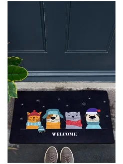 ABERTO DESIGN Teppiche & Fußmatten<Fußmatte in Dunkelblau
