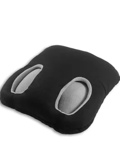 Leschi Kindermöbel|Wärmflaschen & -Kissen<Fuß-Muff "Square" in Schwarz - (B)32 x (L)32 cm