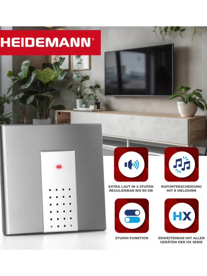Heidemann Smarthome & Wetterstationen<Funkempfänger HX Square