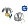 Maximex Pflanzen & Zubehör<Futterspender in Silber - (H)5,5 x Ø 13,5 cm