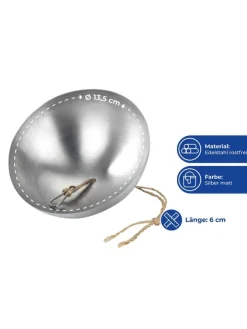 Maximex Pflanzen & Zubehör<Futterspender in Silber - (H)5,5 x Ø 13,5 cm