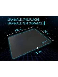 COFI 1453 Büro- & Schulbedarf<Gaming-Mauspad: 27 cm zu 35 cm für ultimativen Gaming-Komfort in Schwarz