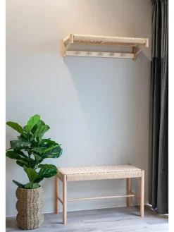 House Nordic Garderoben|Regale & Schränke<Garderobe "Abano" in Hellbraun - (L)78 cm