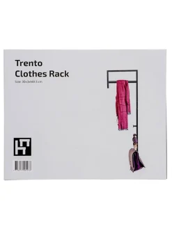 House Nordic Garderoben<Garderobe in Schwarz - (B)30 x (H)82 x (T)3 cm