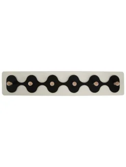 Present Time Garderoben<Garderobe in Weiß/ Schwarz - (B)11,5 x (H)4 cm