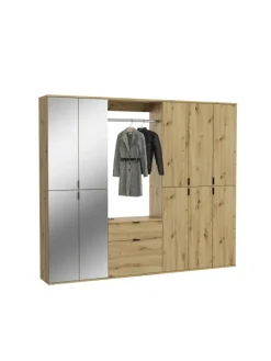xonox.home Möbel-Sets<Garderobenkombination (B/H/T: 213x193x34 cm) in Artisan Eiche Nachbildung