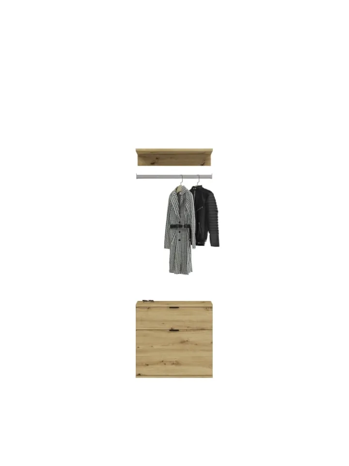 xonox.home Möbel-Sets<Garderobenkombination (B/H/T: 213x193x34 cm) in Artisan Eiche Nachbildung