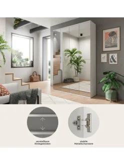 xonox.home Möbel-Sets<Garderobenkombination (B/H/T: 122x193x34 cm) in weiß
