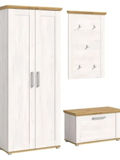 xonox.home Möbel-Sets<Garderobenkombination (B/H/T: 175x196x39 cm) in Sibiu Lärche Nachbildung