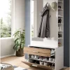 xonox.home Möbel-Sets<Garderobenkombination (B/H/T: 80x190x38 cm) in Nox Oak Nachbildung