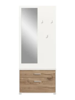 xonox.home Möbel-Sets<Garderobenkombination (B/H/T: 80x190x38 cm) in Nox Oak Nachbildung