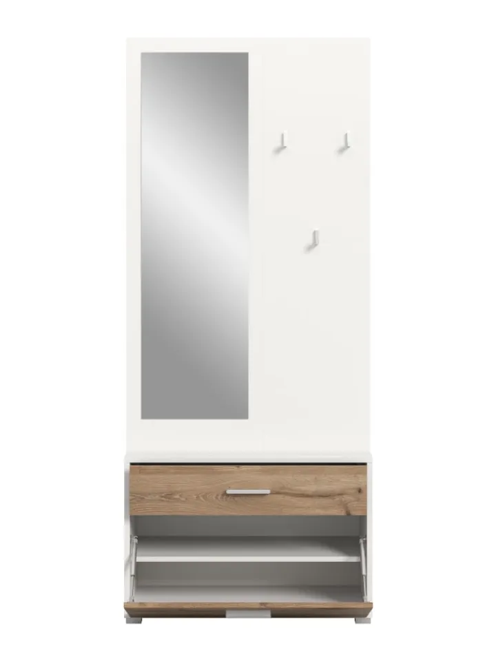 xonox.home Möbel-Sets<Garderobenkombination (B/H/T: 80x190x38 cm) in Nox Oak Nachbildung