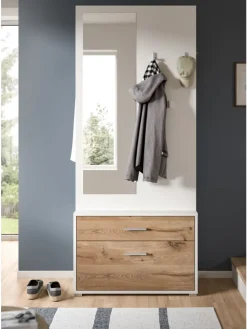xonox.home Möbel-Sets<Garderobenkombination (B/H/T: 80x190x38 cm) in Nox Oak Nachbildung