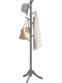 COSTWAY Wäschekörbe & -Ständer<Garderobenständer 175cm in Grau