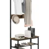 COSTWAY Garderoben<Garderobenständer 5-in-1 80 × 32 × 169 cm in Braun