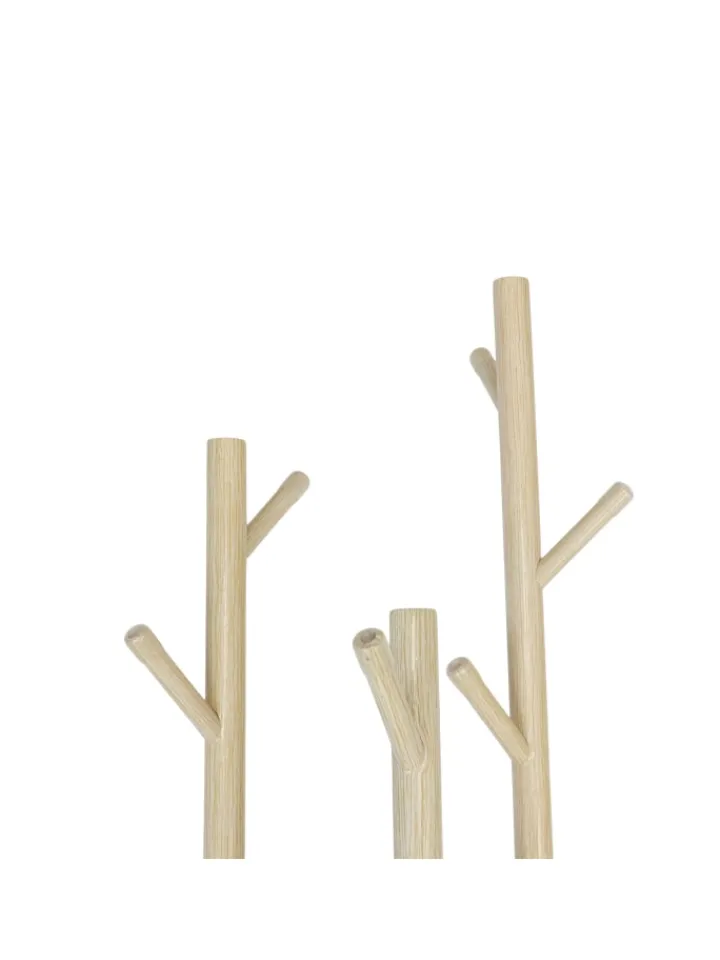 relaxdays Garderoben<Garderobenständer in Natur – (H)165 x Ø 40 cm