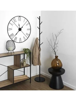 THE HOME DECO FACTORY Garderoben<Garderobenständer in Schwarz - (B)27 x (H)173 x (T)27 cm
