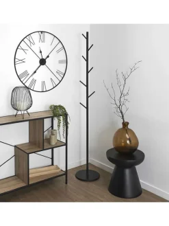 THE HOME DECO FACTORY Garderoben<Garderobenständer in Schwarz - (B)27 x (H)173 x (T)27 cm