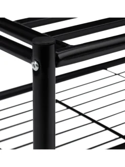 relaxdays Garderoben<Garderobenständer in Schwarz - (H)183 cm