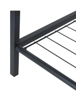 relaxdays Garderoben<Garderobenständer in Schwarz/ Dunkelbraun - (B)80 x (H)190 x (T)30 cm