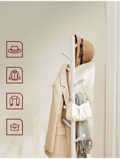 Songmics Garderoben|Regale & Schränke<Garderobenständer in Weiß - (H)173 cm