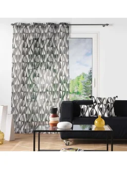 Douceur d'intérieur Gardinen, Jalousien & Rollos<Gardine "Ikaris" in Schwarz/ Weiß