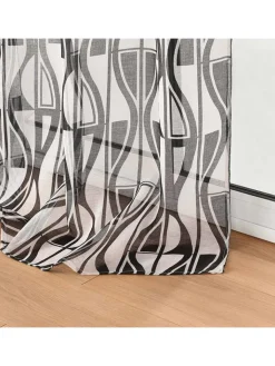 Douceur d'intérieur Gardinen, Jalousien & Rollos<Gardine "Ikaris" in Schwarz/ Weiß