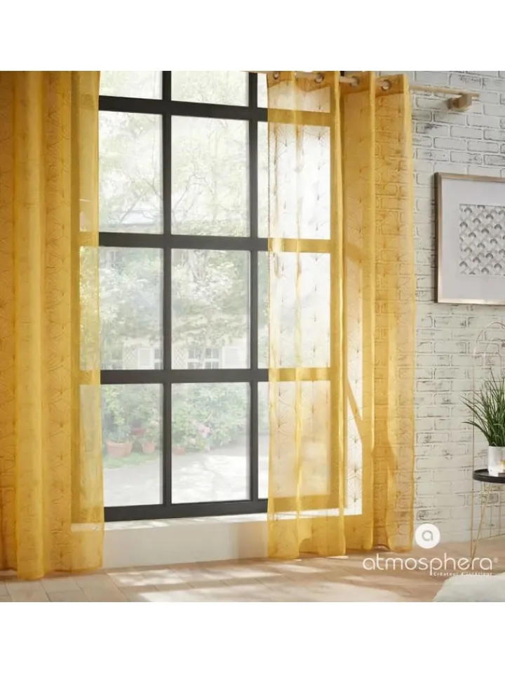 Atmosphera Créateur d'intérieur Gardinen, Jalousien & Rollos<Gardine in gelb