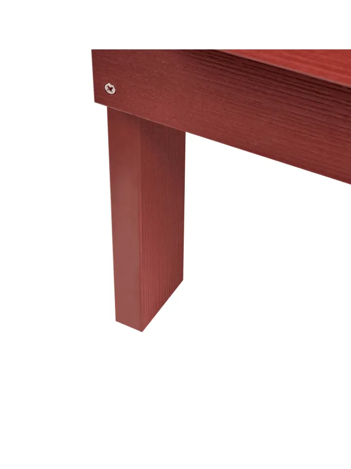 Beliani Gartenmöbel<Gartenbank ADIRONDACK in Rot - (W) 125 x (H) 91 x (L) 73 cm