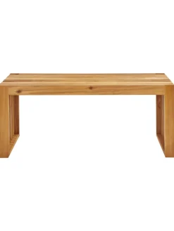 Beliani Gartenmöbel<Gartenbank BELLANO in Braun - (W) 105 x (H) 43 x (L) 35 cm