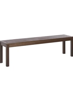 Beliani Gartenmöbel<Gartenbank TUSCANIA in Braun - (W) 160 x (H) 45 x (L) 35 cm