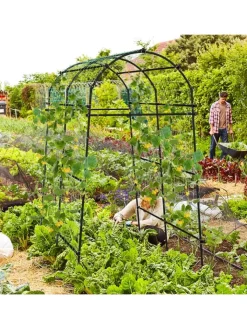COSTWAY Pflanzen & Zubehör<Gartenbogen 230cm in Schwarz