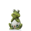 MARELIDA Gartendekoration<Gartenfigur Frosch Rosie Tierfigur für Beet Gartendeko H: 16cm in grün