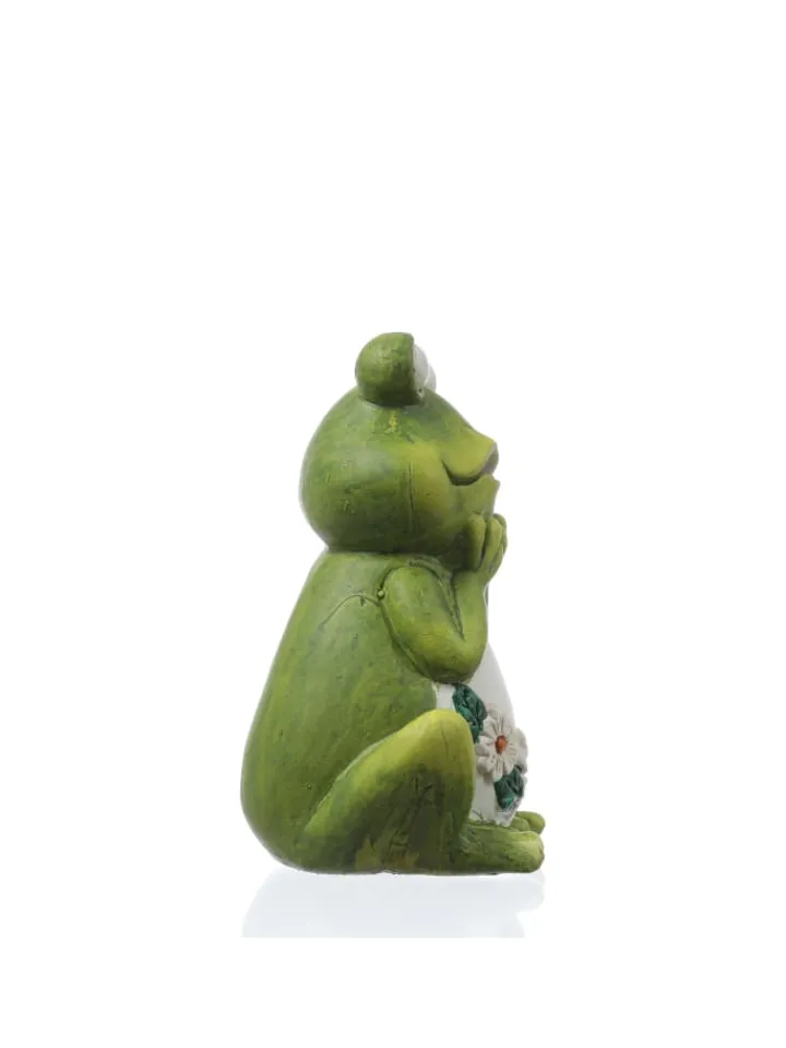 MARELIDA Gartendekoration<Gartenfigur Frosch Rosie Tierfigur für Beet Gartendeko H: 16cm in grün