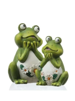 MARELIDA Gartendekoration<Gartenfigur Frosch Rosie Tierfigur für Beet Gartendeko H: 16cm in grün