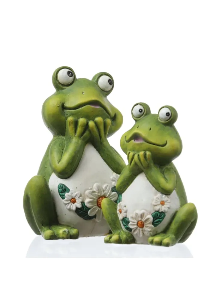 MARELIDA Gartendekoration<Gartenfigur Frosch Rosie Tierfigur für Beet Gartendeko H: 16cm in grün