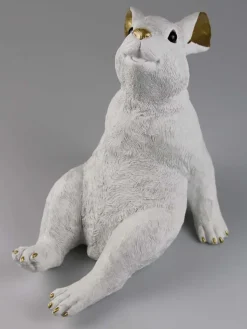 AM Design Gartendekoration<Gartenfigur ''Hase'' in Weiß - (B)26,3 x (H)29,5 x (T)17 cm