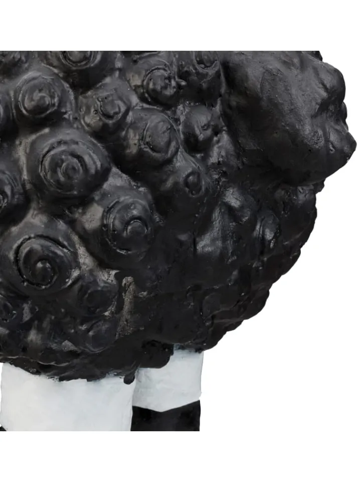 relaxdays Gartendekoration<Gartenfigur Schaf in Schwarz