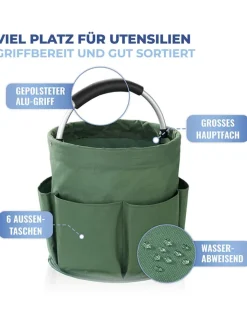 Wenko Kisten & Körbe<Gartenkorb "Maximex" in Grün - (H)26,5 x Ø 28 cm